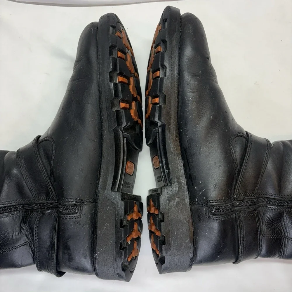 Harley Davidson Ransom Harness Boots Men US 11.5 Black Leather Motorcycle D91294